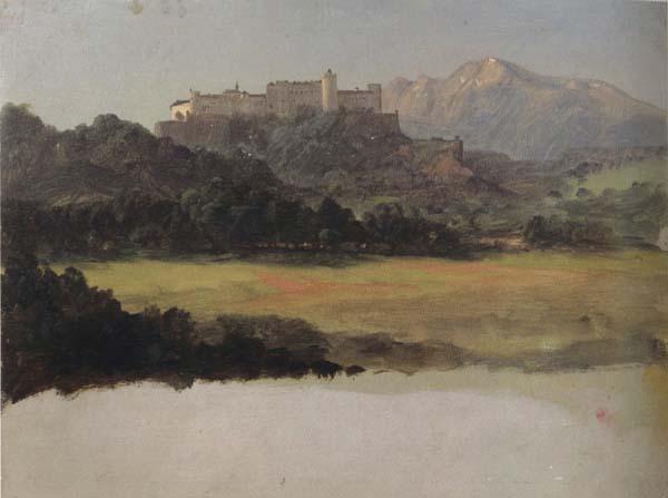 Frederic E.Church Salzburg,Austria,View of the Castle